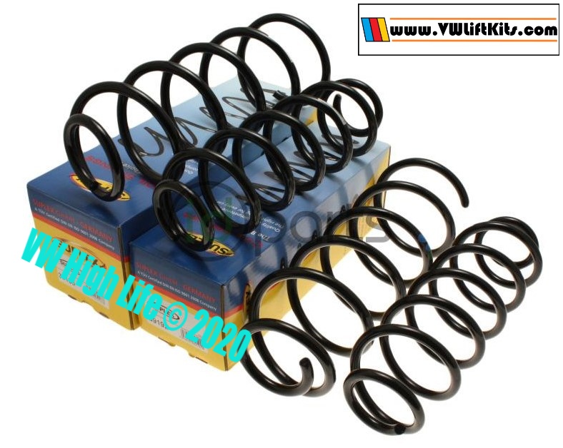 Invest in this coil lift kit that properly raised the front and rear by 2 inches using high performance coils..